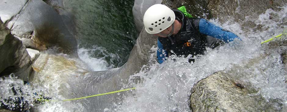 Canyoning in Sardinien, Italien